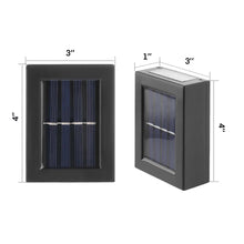 Load image into Gallery viewer, 2 Piece LED Solar-Powered Outdoor Security Light Set
