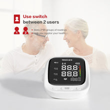 Load image into Gallery viewer, Sinocare™ Portable Electronic Blood Pressure/Sphygmomanometer Monitor (2 Users)