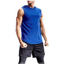 Load image into Gallery viewer, 2020 Men's Fashion Hooded Tank Tops Hoodie Sleeveless Tops Male Bodybuilding Workout Tank Top Muscle Fitness Gym Clothing Summer