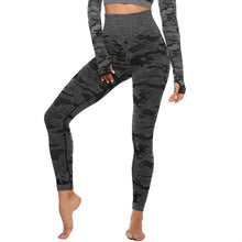Load image into Gallery viewer, Women 2pcs Seamless Yoga Set Fitness Sports Suits Woman Push Up Leggings Long Sleeve Top High Waist Sport Leggings Gym Clothes