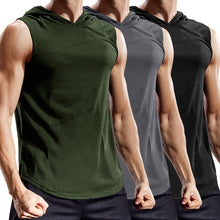Load image into Gallery viewer, 2020 Men's Fashion Hooded Tank Tops Hoodie Sleeveless Tops Male Bodybuilding Workout Tank Top Muscle Fitness Gym Clothing Summer