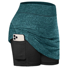 Load image into Gallery viewer, VERTVIE Women Athletic Tennis Golf Skirts Elastic Sports Fitness Running Yoga Skirt With Pockets Pleated Cycling Biker Shorts
