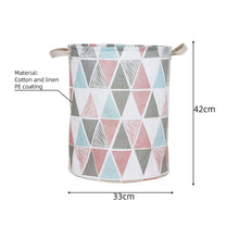 Load image into Gallery viewer, 1pc Folding Laundry Basket Round Storage Bin Bag Large Hamper Collapsible Clothes Toy Basket Bucket Organizer Large Capacity