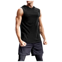 Load image into Gallery viewer, 2020 Men's Fashion Hooded Tank Tops Hoodie Sleeveless Tops Male Bodybuilding Workout Tank Top Muscle Fitness Gym Clothing Summer