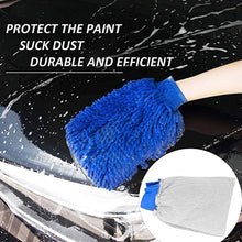 Load image into Gallery viewer, 2pcs Car Cleaning Microfiber Car Wash Gloves Window Sponge Cleaning Supplies Terry Cloth Wash Gloves Washing Machine 45