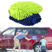 Load image into Gallery viewer, 2pcs Car Cleaning Microfiber Car Wash Gloves Window Sponge Cleaning Supplies Terry Cloth Wash Gloves Washing Machine 45