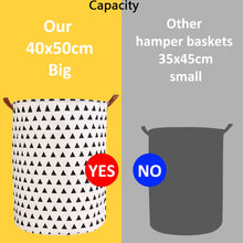 Load image into Gallery viewer, 1pc Folding Laundry Basket Round Storage Bin Bag Large Hamper Collapsible Clothes Toy Basket Bucket Organizer Large Capacity