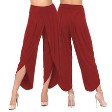 Load image into Gallery viewer, Sexy Big Size Loose Wide Leg Yoga Pants Women Half Exposed Fitness Gym Sport Running Pants Black White Sport Trousers