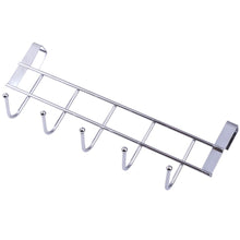 Load image into Gallery viewer, 5 Hook Roof Rails For Kitchen Door Hanger Hook Coat Cabinet Home Storage Supplies Hook Kitchen Tools Towel Cleaning Cloth Gadget