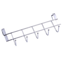 Load image into Gallery viewer, 5 Hook Roof Rails For Kitchen Door Hanger Hook Coat Cabinet Home Storage Supplies Hook Kitchen Tools Towel Cleaning Cloth Gadget