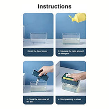 Load image into Gallery viewer, 2in1 soap dispenser and sponge kitchen cleaner Sponge Rack Soap Dispenser Kitchen cleaning supplies les fournitures de nettoyage