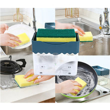 Load image into Gallery viewer, 2in1 soap dispenser and sponge kitchen cleaner Sponge Rack Soap Dispenser Kitchen cleaning supplies les fournitures de nettoyage
