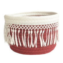 Load image into Gallery viewer, Cotton Rope Woven Storage Basket Bedside Tabletop Snacks Debris Basket Desktop Sundries Cotton Storage Box.