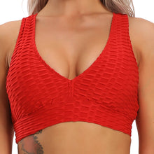 Load image into Gallery viewer, CROSS1946 Running Sports Bra Yoga Brassiere Workout Gym Fitness Women Seamless Push up Breathable Underwear Breathable top