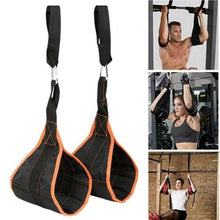 Load image into Gallery viewer, AB Sling Straps Abdominal Pullup Heavy Hanging Belt Muscle Training Support Crunch Gym Leg Raise Pull Up Home Gym