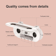 Load image into Gallery viewer, Wall Mount UVC Ultraviolet Toothbrush Sterilizer Holder Toothpaste Hanging Dispenser Shelf Squeezer with LED Display
