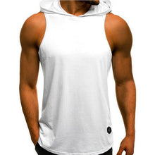 Load image into Gallery viewer, 2019 Men's Fashion Hooded Tank Tops Hoodie Sleeveless Tops Male Bodybuilding Workout Tank Top Muscle Fitness Gym Clothing Summer
