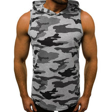 Load image into Gallery viewer, 2019 Men's Fashion Hooded Tank Tops Hoodie Sleeveless Tops Male Bodybuilding Workout Tank Top Muscle Fitness Gym Clothing Summer

