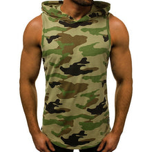 Load image into Gallery viewer, 2019 Men's Fashion Hooded Tank Tops Hoodie Sleeveless Tops Male Bodybuilding Workout Tank Top Muscle Fitness Gym Clothing Summer
