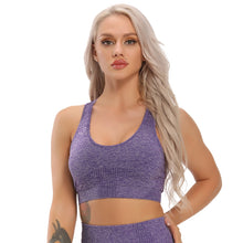 Load image into Gallery viewer, Seamless Fitness Women's T-shirts Workout Sports Bra Sexy Yoga Vest Backless Solid Running Gym Sport bra Yoga Shirts Tank Top
