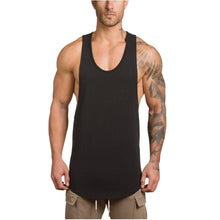 Load image into Gallery viewer, Men's Summer Bodybuilding Tank Vest Top T-shirt Brand Clothing Fitness Singlet Sleeveless Cotton Workout Casual Gyms#30
