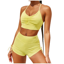 Load image into Gallery viewer, 1Pcs Set Women's Yoga Suit Fitness Clothing Sportswear For Female Workout Sports top+shorts Clothes Athletic Running Yoga Sets#3
