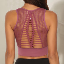 Load image into Gallery viewer, Hot Fitness Women's T-shirts Workout Sports Bra Yoga Vest Backless Solid Quick Dry Running Gym Sport bra Yoga Shirts Tank Top
